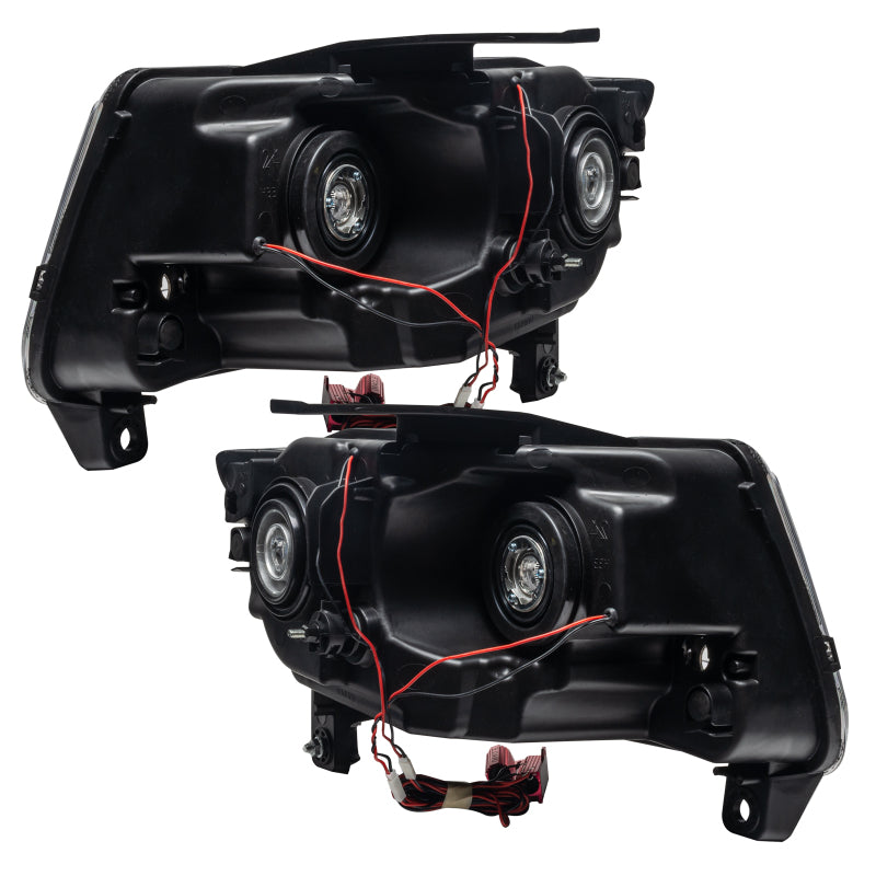 Oracle 11-13 Jeep Grand Cherokee Pre-Assembled Halo Headlights (Non HID) Chrome - Red Oracle 11-13 Jeep Grand Cherokee Pre-Assembled Halo Headlights (Non HID) Chrome - Red