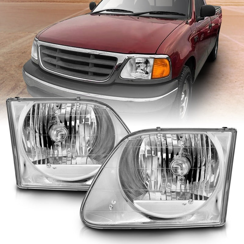 ANZO 1997-2003 Ford F-150 Crystal Headlights Chrome ANZO 1997-2003 Ford F-150 Crystal Headlights Chrome