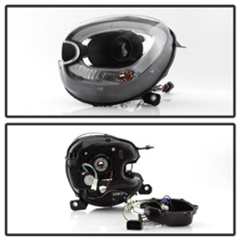 Spyder Mini Cooper Countryman 11-15 Headlights - Halogen Model Only - Black PRO-YD-MCO11-DRL-BK Spyder Mini Cooper Countryman 11-15 Headlights - Halogen Model Only - Black PRO-YD-MCO11-DRL-BK