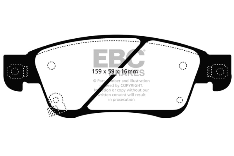 EBC 11-13 Infiniti G25 2.5 Redstuff Front Brake Pads EBC 11-13 Infiniti G25 2.5 Redstuff Front Brake Pads