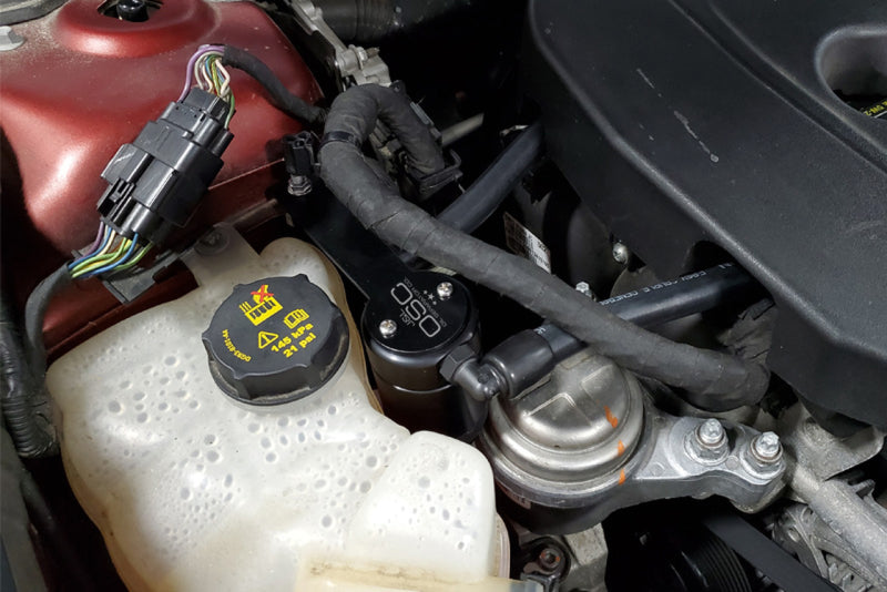 J&L 13-19 Ford Fusion 1.5L EcoBoost Oil Separator 3.0 Passenger Side - Black Anodized J&L 13-19 Ford Fusion 1.5L EcoBoost Oil Separator 3.0 Passenger Side - Black Anodized