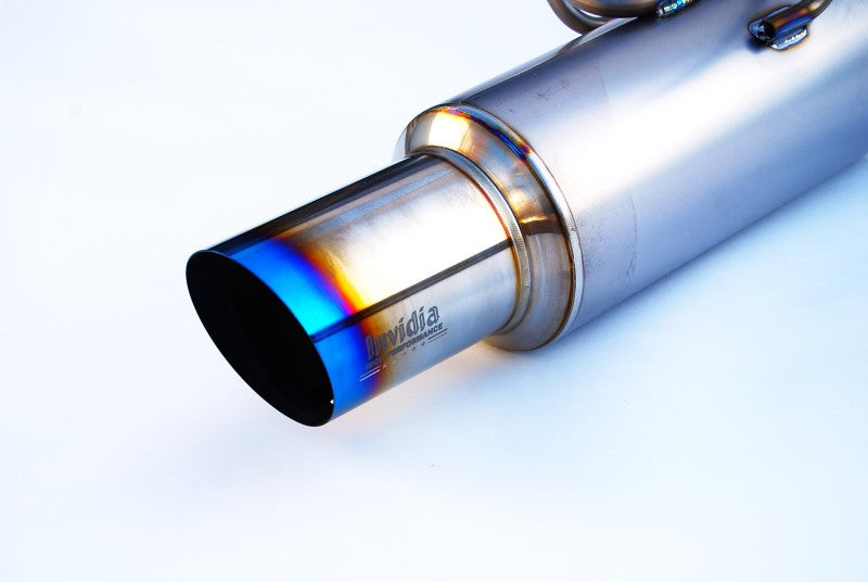 Invidia 08-14 WRX/STi 4 Door 80mm Single Outlet Full Titanium Cat-Back Exhaust Invidia 08-14 WRX/STi 4 Door 80mm Single Outlet Full Titanium Cat-Back Exhaust