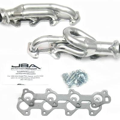 JBA 04-07 Doge Dakota 4.7L PowerTech 1-1/2in Primary Silver Ctd Cat4Ward Header