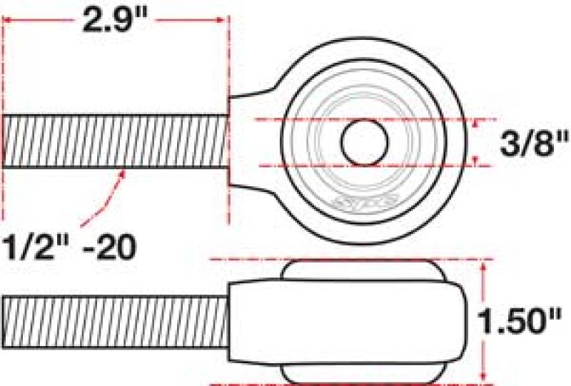 SPC Performance XAXIS Rod End Ball Joint SPC Performance XAXIS Rod End Ball Joint