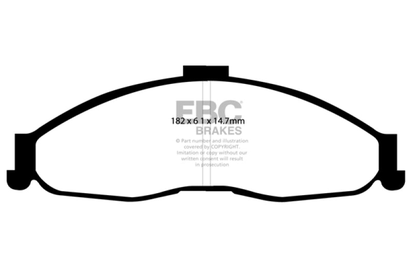 EBC 98-02 Chevrolet Camaro (4th Gen) 3.8 Ultimax2 Front Brake Pads EBC 98-02 Chevrolet Camaro (4th Gen) 3.8 Ultimax2 Front Brake Pads