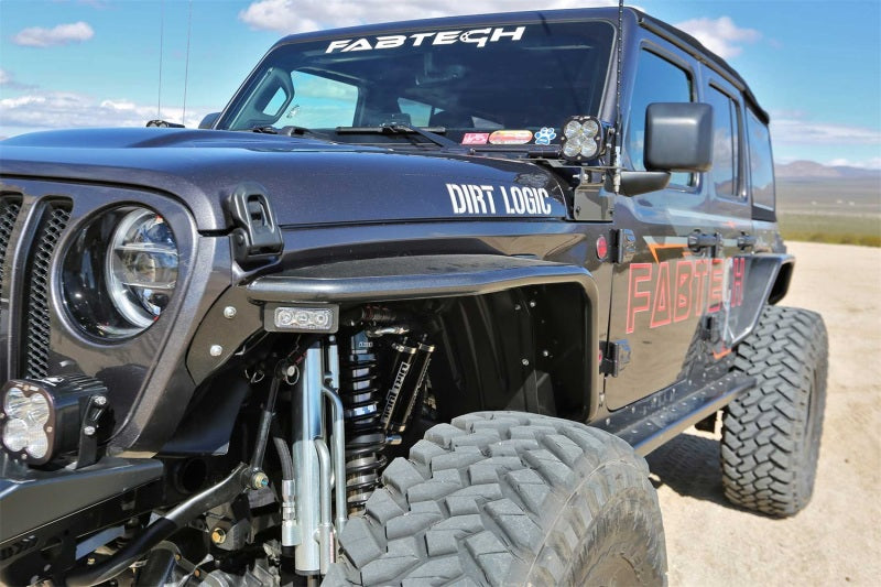 Fabtech 18-21 Jeep JL 4WD Front Steel Tube Fenders Fabtech 18-21 Jeep JL 4WD Front Steel Tube Fenders
