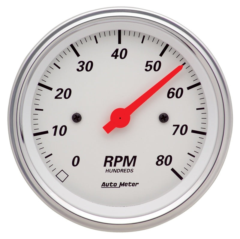 Autometer Arctic White 3 3/8in 8k RPM In Dash Tachometer Autometer Arctic White 3 3/8in 8k RPM In Dash Tachometer