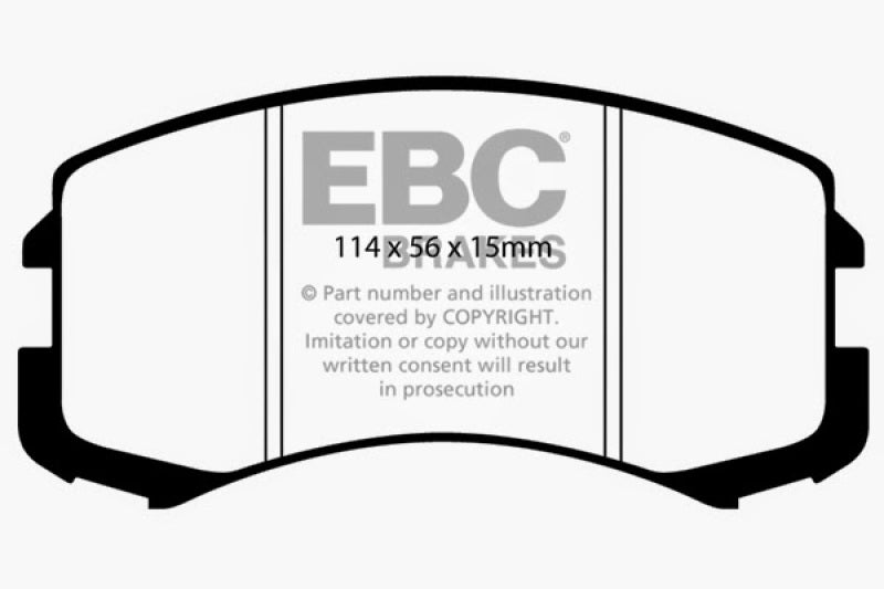 EBC 02-05 Mitsubishi Lancer 2.0 ES Yellowstuff Front Brake Pads EBC 02-05 Mitsubishi Lancer 2.0 ES Yellowstuff Front Brake Pads