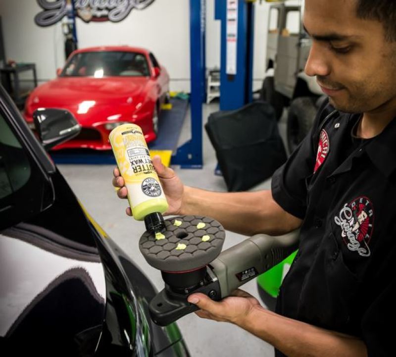 Chemical Guys Hex-Logic Quantum Finishing Pad - Black - 6.5in Chemical Guys Hex-Logic Quantum Finishing Pad - Black - 6.5in