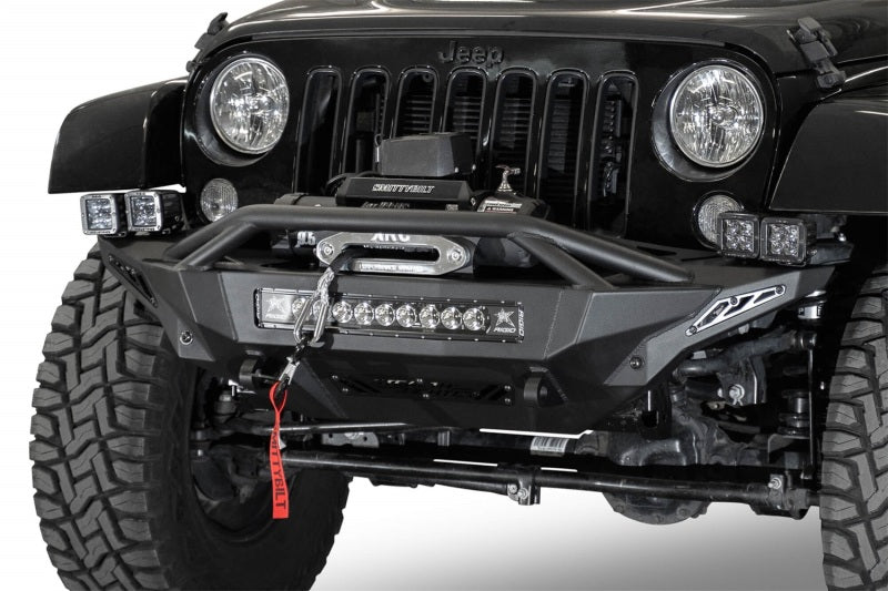 Addictive Desert Designs 07-18 Jeep Wrangler JK Stealth Fighter Front Bumper w/ Winch Mount Addictive Desert Designs 07-18 Jeep Wrangler JK Stealth Fighter Front Bumper w/ Winch Mount