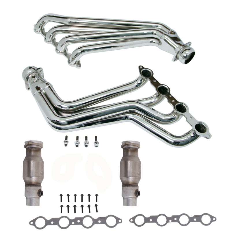 BBK 10-15 Camaro LS3 L99 Long Tube Exhaust Headers With Converters - 1-3/4 Chrome BBK 10-15 Camaro LS3 L99 Long Tube Exhaust Headers With Converters - 1-3/4 Chrome