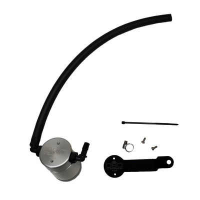 J&L 17-24 Honda CRV 1.5L Turbo Passenger Side Oil Separator 3.0 - Clear Anodized