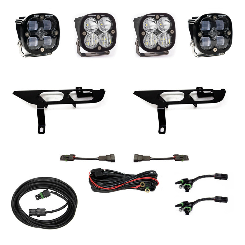 Baja Designs 2021+ Ford F150 Fog Pocket Kit SAE Clear Squadron Pro DC Baja Designs 2021+ Ford F150 Fog Pocket Kit SAE Clear Squadron Pro DC