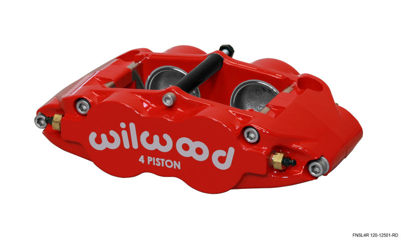 Wilwood Caliper-Narrow Superlite 4R - Red 1.75/1.75in Pistons 1.25in Disc Wilwood Caliper-Narrow Superlite 4R - Red 1.75/1.75in Pistons 1.25in Disc