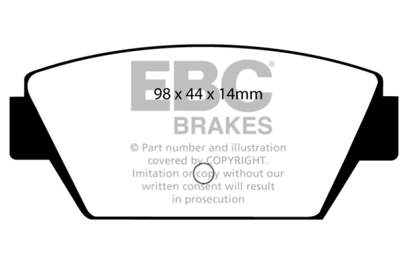 EBC 93-94 Eagle Talon 1.8 Redstuff Rear Brake Pads EBC 93-94 Eagle Talon 1.8 Redstuff Rear Brake Pads