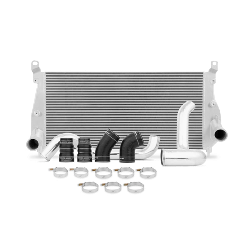 Mishimoto 02-04.5 Chevrolet 6.6L Duramax Intercooler Kit w/ Pipes (Silver) Mishimoto 02-04.5 Chevrolet 6.6L Duramax Intercooler Kit w/ Pipes (Silver)