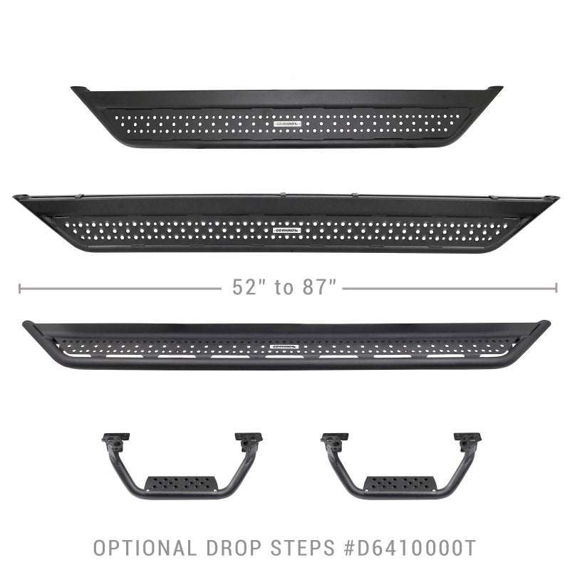 Go Rhino Dominator Extreme D6 SideSteps - Tex Blk - 4in Drop Down Steps (Pair) Go Rhino Dominator Extreme D6 SideSteps - Tex Blk - 4in Drop Down Steps (Pair)