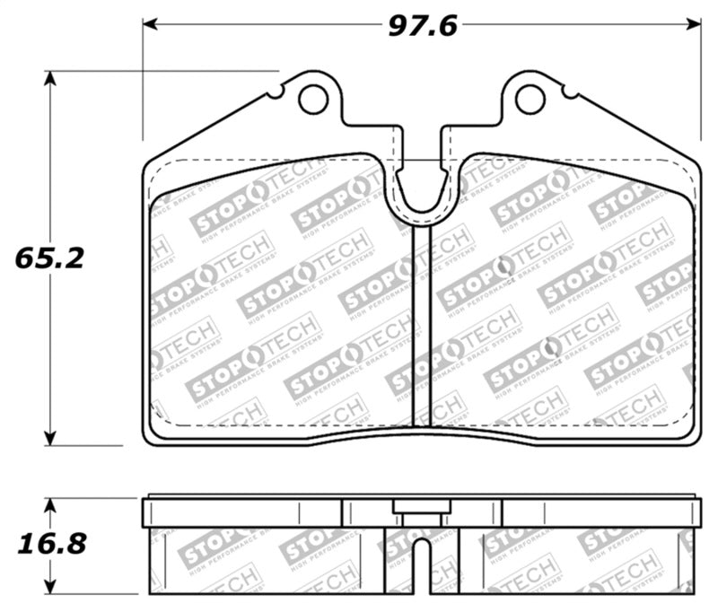 StopTech Performance ST-40 4 Piston Front Caliper Brake Pads StopTech Performance ST-40 4 Piston Front Caliper Brake Pads
