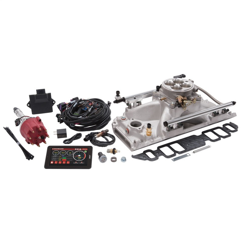 Edelbrock Pro Flo 4 EFI System Seq Port BBC Rect Port 625 Max HP 35lb/hr Satin Finish Edelbrock Pro Flo 4 EFI System Seq Port BBC Rect Port 625 Max HP 35lb/hr Satin Finish