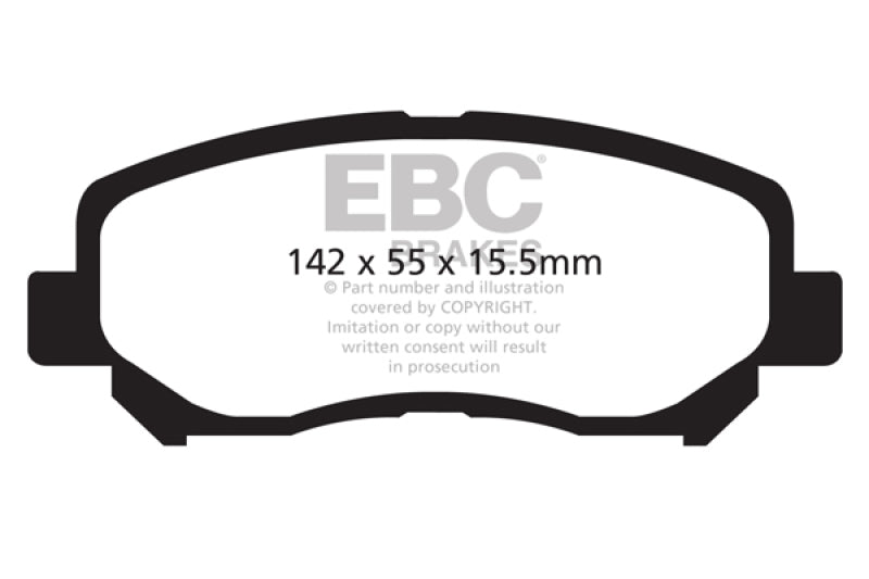 EBC 12+ Mazda CX-5 2 Yellowstuff Front Brake Pads EBC 12+ Mazda CX-5 2 Yellowstuff Front Brake Pads