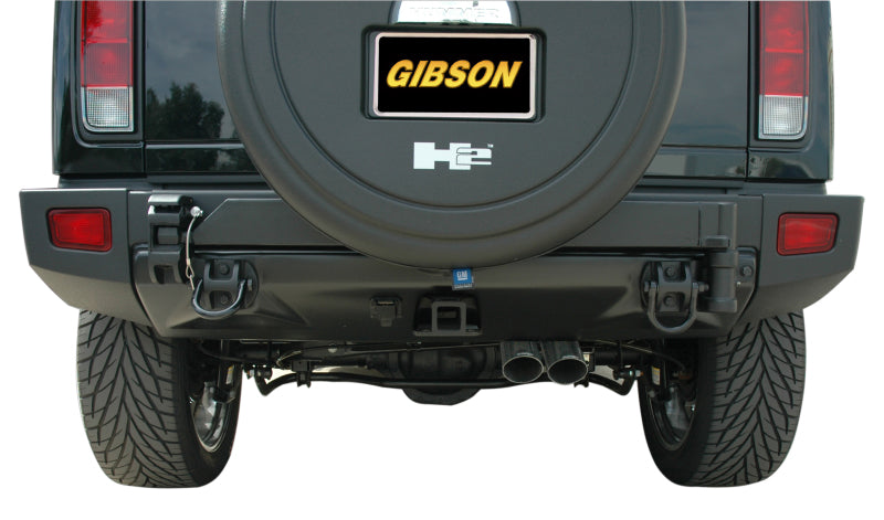 Gibson 08-09 Hummer H2 Base 6.2L 2.25in Cat-Back Dual Sport Exhaust - Stainless Gibson 08-09 Hummer H2 Base 6.2L 2.25in Cat-Back Dual Sport Exhaust - Stainless