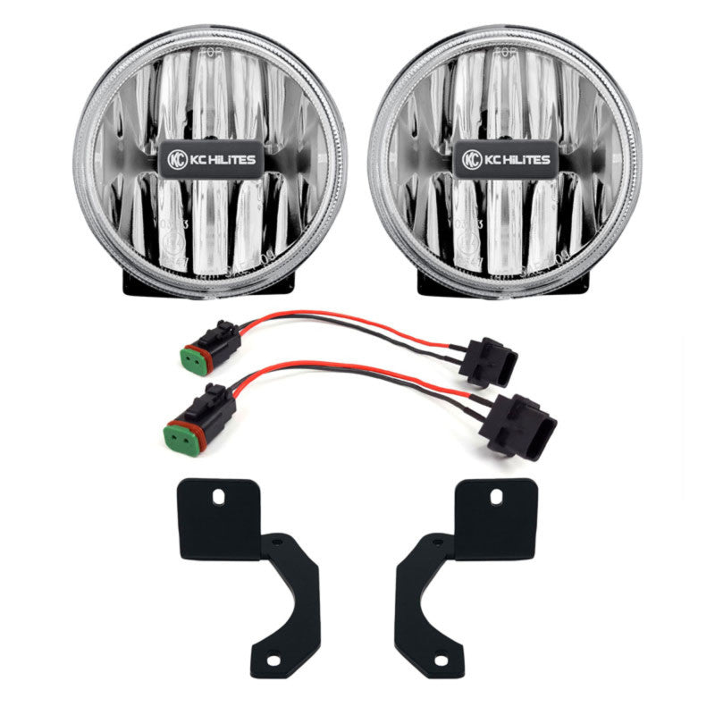 KC HiLiTES 18-23 Jeep JL/JT 4in. Gravity G4 LED Light 10w SAE/ECE Clear Fog Beam (Pair Pack System) KC HiLiTES 18-23 Jeep JL/JT 4in. Gravity G4 LED Light 10w SAE/ECE Clear Fog Beam (Pair Pack System)