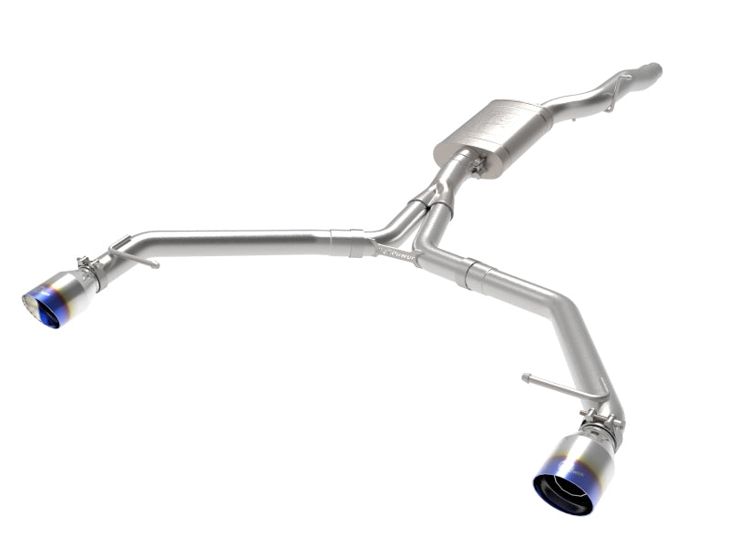 afe MACH Force-Xp 13-16 Audi Allroad L4 SS Axle-Back Exhaust w/ Blue Flame Tips afe MACH Force-Xp 13-16 Audi Allroad L4 SS Axle-Back Exhaust w/ Blue Flame Tips