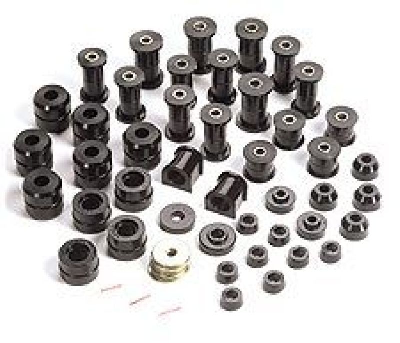 Rugged Ridge Polyurethane Bushing Kit Black 87-95 Jeep Wrangler YJ Rugged Ridge Polyurethane Bushing Kit Black 87-95 Jeep Wrangler YJ