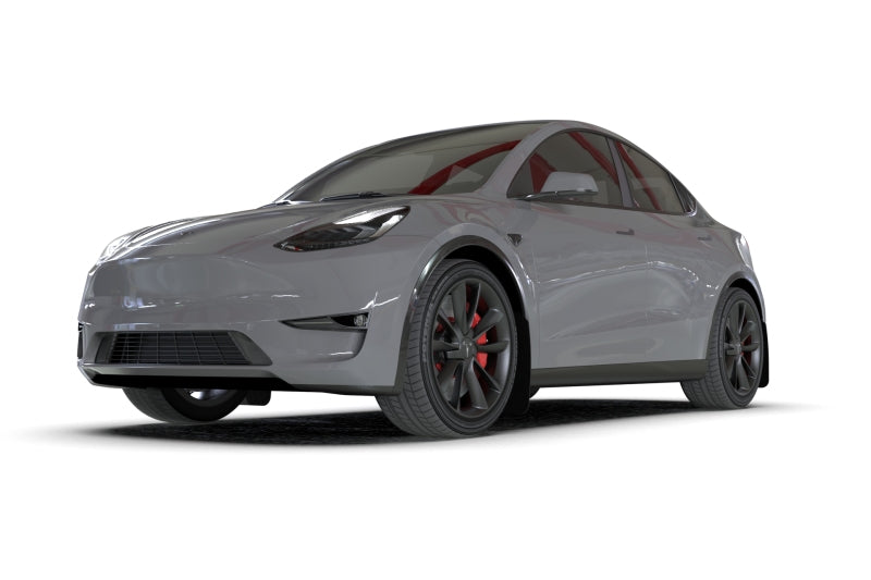 Rally Armor 20-26 Tesla Model Y, Juniper Y Black Mud Flap - Metallic Black Logo Rally Armor 20-26 Tesla Model Y, Juniper Y Black Mud Flap - Metallic Black Logo