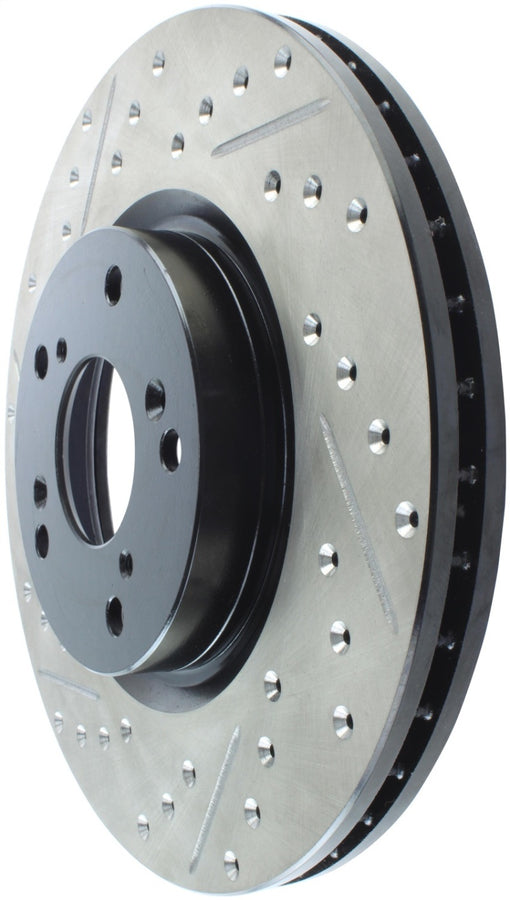 StopTech 02-06 Acura RSX Type S / 06-09 Honda Civic Si Slotted & Drilled Right Front Rotor StopTech 02-06 Acura RSX Type S / 06-09 Honda Civic Si Slotted & Drilled Right Front Rotor