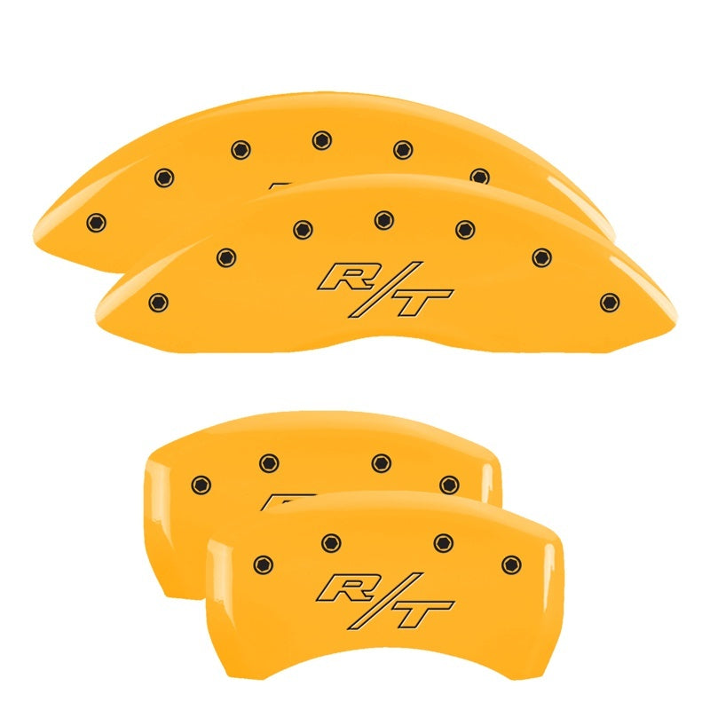 MGP 4 Caliper Covers Engraved Front & Rear Vintage Style/RT Yellow finish black ch MGP 4 Caliper Covers Engraved Front & Rear Vintage Style/RT Yellow finish black ch