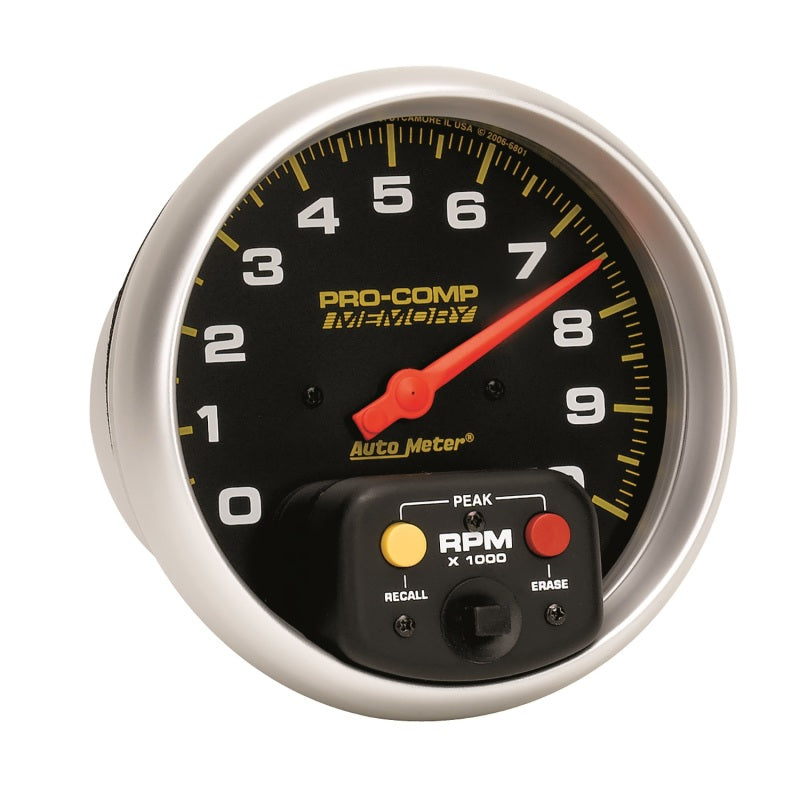 Autometer Pro-Comp 5 inch 10K RPM with Peak Memory  In-Dash Tachometer Autometer Pro-Comp 5 inch 10K RPM with Peak Memory  In-Dash Tachometer