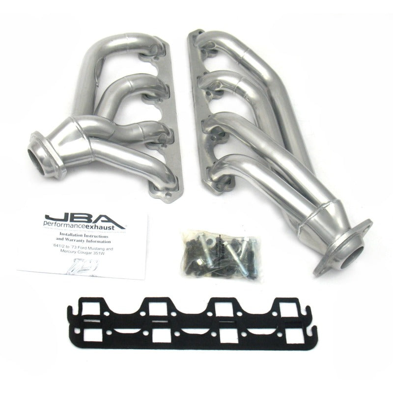 JBA 65-73 Ford Mustang 351W SBF 1-5/8in Primary Silver Ctd Mid Length Header JBA 65-73 Ford Mustang 351W SBF 1-5/8in Primary Silver Ctd Mid Length Header