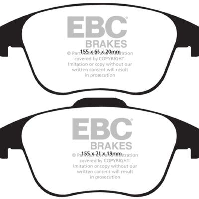 EBC 15-19 Audi Q3 2.0 Turbo Greenstuff Front Brake Pads