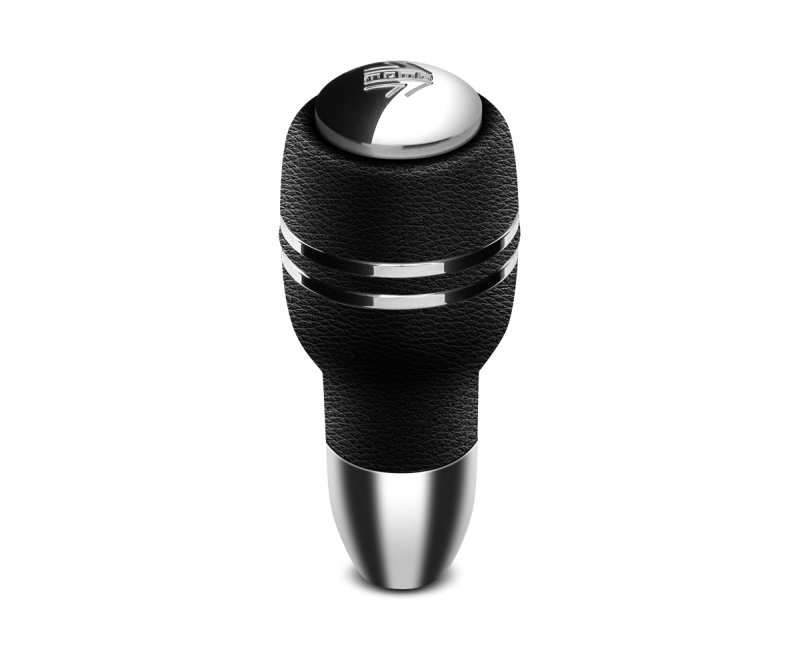 Momo Automatico Shift Knob - Black Leather, Chrome Insert Momo Automatico Shift Knob - Black Leather, Chrome Insert