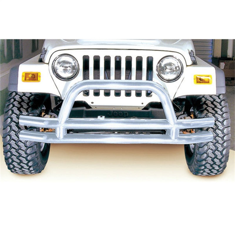 Rugged Ridge 3-In Double Tube Front Bumper SS 76-06 Models Rugged Ridge 3-In Double Tube Front Bumper SS 76-06 Models