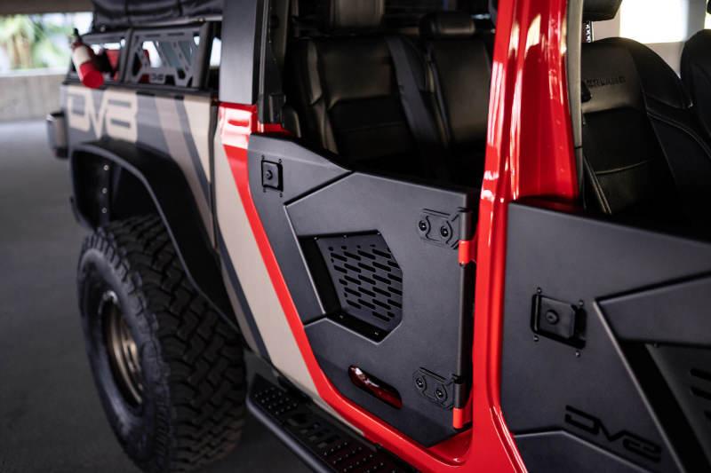 DV8 Offroad 18-22 Jeep Wrangler JL/JT Spec Series Half Doors - Rear Set DV8 Offroad 18-22 Jeep Wrangler JL/JT Spec Series Half Doors - Rear Set