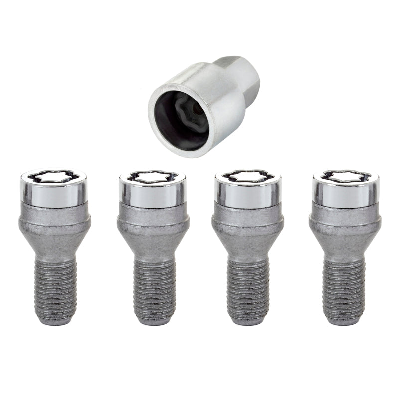 McGard Wheel Lock Bolt Set - 4pk. (Cone Seat) M12X1.5 / 21mm Hex / 18.2mm Shank Length - Chrome McGard Wheel Lock Bolt Set - 4pk. (Cone Seat) M12X1.5 / 21mm Hex / 18.2mm Shank Length - Chrome