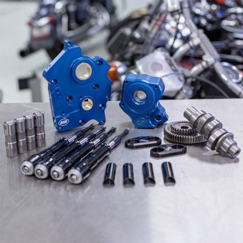 S&S Cycle 2017 M8 Models Gear Drive 465G Cam Chest Kit w/ Black Pushrod Tubes - Oil Cooled S&S Cycle 2017 M8 Models Gear Drive 465G Cam Chest Kit w/ Black Pushrod Tubes - Oil Cooled