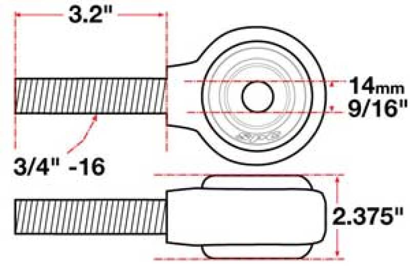 SPC Performance XAXIS Rod End Ball Joint SPC Performance XAXIS Rod End Ball Joint