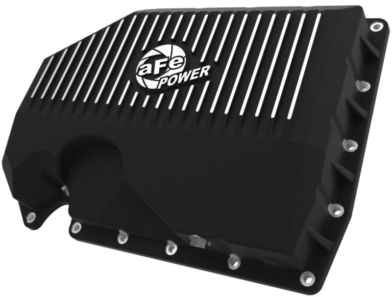 aFe 05-19 VW 1.8L/2.0L w/o Oil Sensor Engine Oil Pan Black POWER Street Series w/ Machined Fins aFe 05-19 VW 1.8L/2.0L w/o Oil Sensor Engine Oil Pan Black POWER Street Series w/ Machined Fins