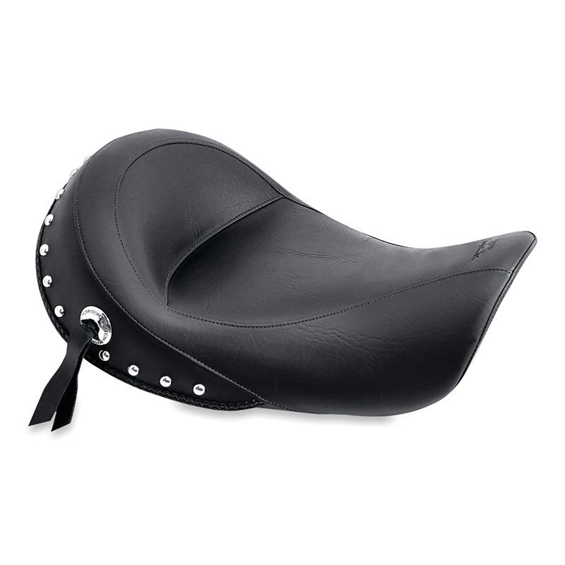 Mustang 06-17 Harley Dyna Standard Touring Solo Seat w/Studs - Black Mustang 06-17 Harley Dyna Standard Touring Solo Seat w/Studs - Black
