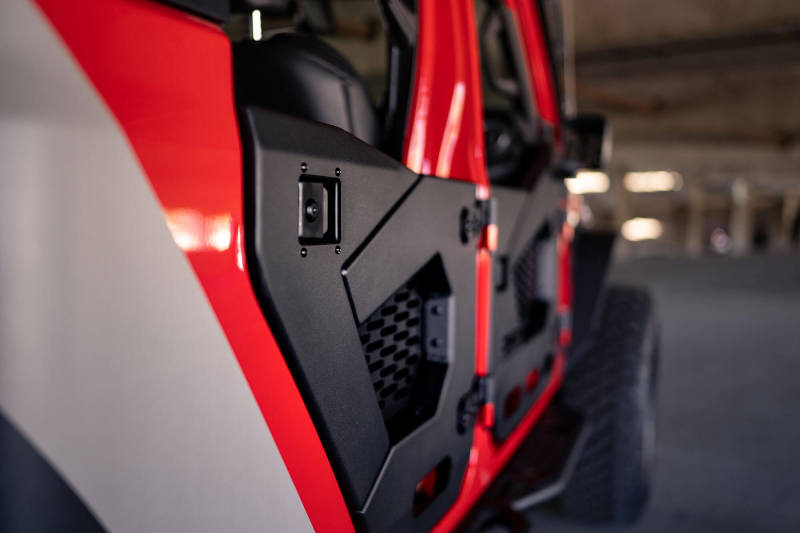 DV8 Offroad 18-22 Jeep Wrangler JL/JT Spec Series Half Doors - Rear Set DV8 Offroad 18-22 Jeep Wrangler JL/JT Spec Series Half Doors - Rear Set