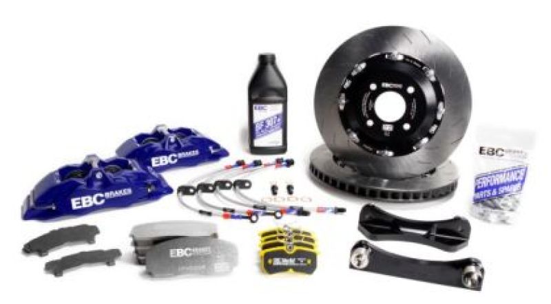 EBC Racing 03-12 Mazda RX-8 Blue Apollo-4 Calipers 330mm Rotors Front Big Brake Kit EBC Racing 03-12 Mazda RX-8 Blue Apollo-4 Calipers 330mm Rotors Front Big Brake Kit