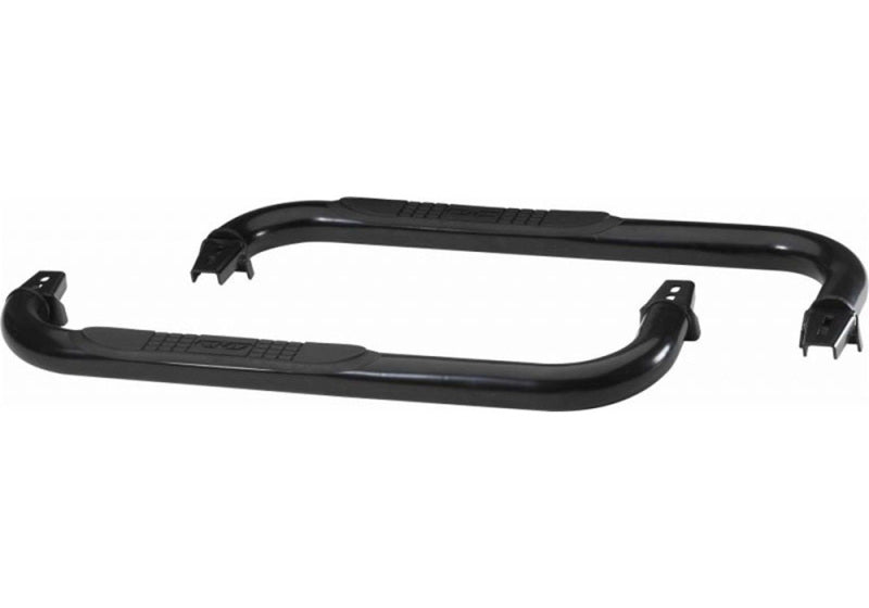 Rampage 1987-1995 Jeep Wrangler(YJ) 3 Inch Round Nerf Bar - Black Rampage 1987-1995 Jeep Wrangler(YJ) 3 Inch Round Nerf Bar - Black