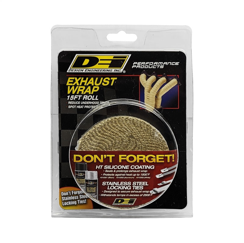 DEI Exhaust Wrap 1in x 15ft - Tan DEI Exhaust Wrap 1in x 15ft - Tan