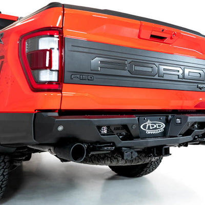 Addictive Desert Designs 2022+ Ford Raptor Stealth Fighter R Bumper w/ 2 Cube Lights - Hammer Black