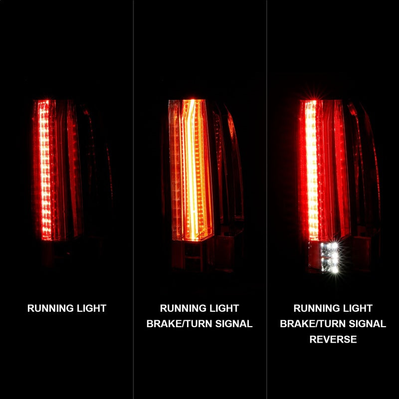 ANZO 2015-2017 Chevrolet Suburban/Tahoe LED Taillights Chrome ANZO 2015-2017 Chevrolet Suburban/Tahoe LED Taillights Chrome