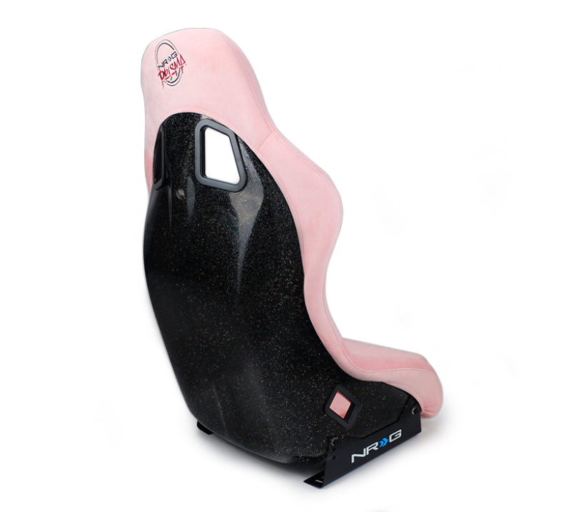 NRG FRP Bucket Seat Prisma Edition w/ Pearlized Back and Pink Alcantara (Medium) NRG FRP Bucket Seat Prisma Edition w/ Pearlized Back and Pink Alcantara (Medium)