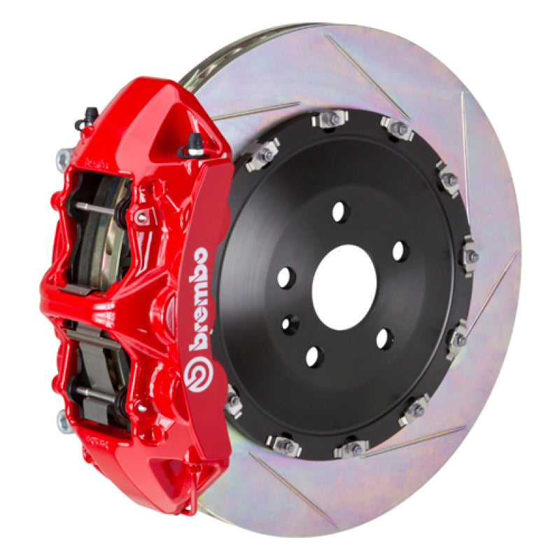 Brembo 18+ RS5 Front GT BBK 6 Piston Cast 405x34 2pc Rotor Slotted Type-1-Red Brembo 18+ RS5 Front GT BBK 6 Piston Cast 405x34 2pc Rotor Slotted Type-1-Red